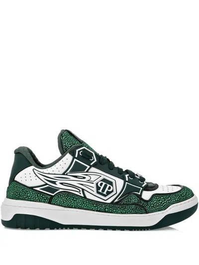 PHILIPP PLEIN MOON WALKER LOW-TOP SNEAKERS