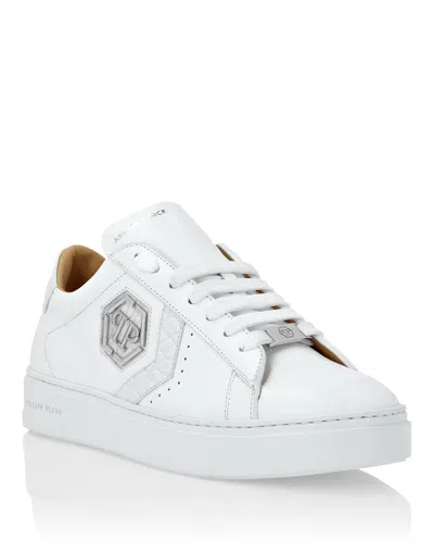 PHILIPP PLEIN LO-TOP CROCCO PRINTED ARROW FORCE SNEAKERS