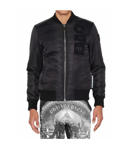 PHILIPP PLEIN LOGO CASUAL JACKET