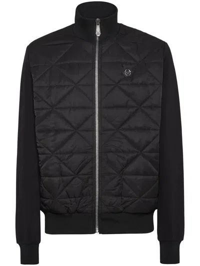 PHILIPP PLEIN LOGO-PLAQUE PADDED JACKET