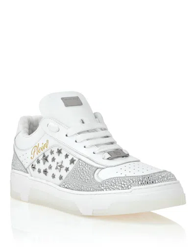 PHILIPP PLEIN LOW-TOP SNEAKERS MIX STUDS STAR