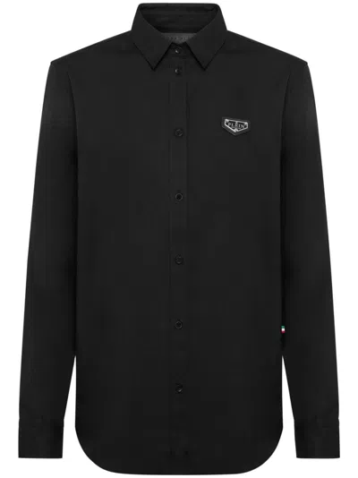 PHILIPP PLEIN LS ICONIC PLEIN POPLIN SHIRT