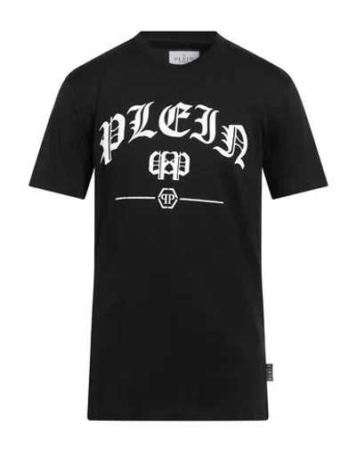 PHILIPP PLEIN PHILIPP PLEIN MAN T-SHIRT BLACK SIZE L COTTON
