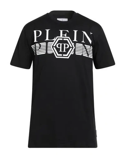 PHILIPP PLEIN PHILIPP PLEIN MAN T-SHIRT BLACK SIZE L COTTON