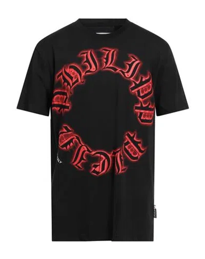 PHILIPP PLEIN PHILIPP PLEIN MAN T-SHIRT BLACK SIZE XXL COTTON