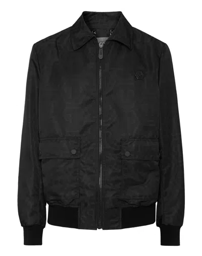 PHILIPP PLEIN NYLON COSTER BOMBER MONOGRAM