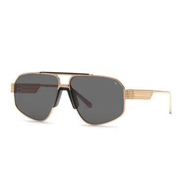 PHILIPP PLEIN PHILIPP PLEIN PALE GOLD BLACK TITANIUM SUNGLASSES