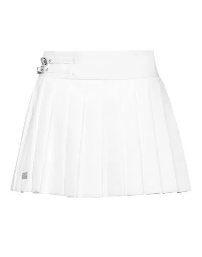 PHILIPP PLEIN PLEATED MINI SKIRT SKULL