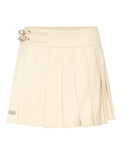 PHILIPP PLEIN PLISSE MINI SKIRT