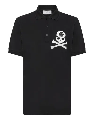 PHILIPP PLEIN POLO SHIRT SS SKULL & BONES