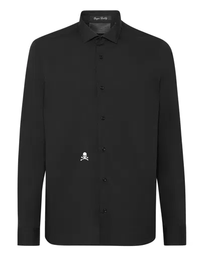 PHILIPP PLEIN SHIRT SUGAR DADDY CUT LS SKULL