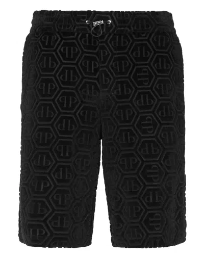 PHILIPP PLEIN SHORT TROUSERS COOL KID FIT JACQUARD