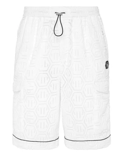 PHILIPP PLEIN SHORT TROUSERS MONOGRAM