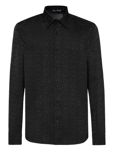 PHILIPP PLEIN SUGAR DADDY CUT SILK SHIRT