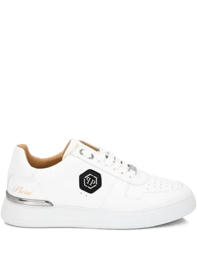 PHILIPP PLEIN T-REX LOGO PLAQUE TRAINERS