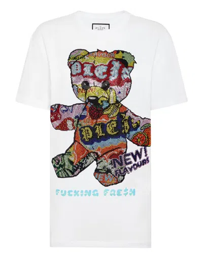 PHILIPP PLEIN T-SHIRT MAN FIT TUTTI FRUTTI