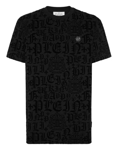 PHILIPP PLEIN T-SHIRT ROUND NECK SS GOTHIC PLEIN