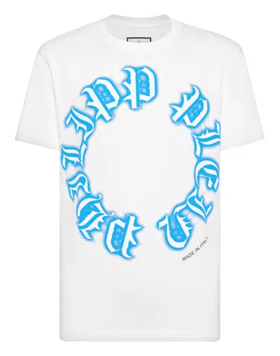 PHILIPP PLEIN T-SHIRT ROUND NECK SS GOTHIC PLEIN