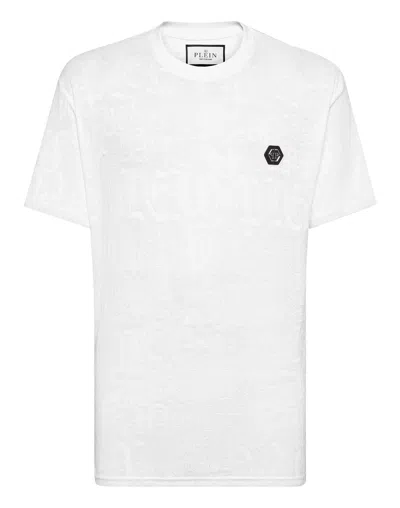PHILIPP PLEIN T-SHIRT ROUND NECK SS MONOGRAM