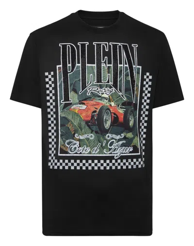 PHILIPP PLEIN T-SHIRT ROUND NECK SS RACING