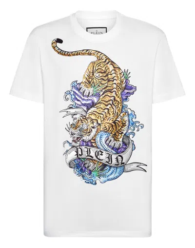PHILIPP PLEIN T-SHIRT ROUND NECK SS TATTOO