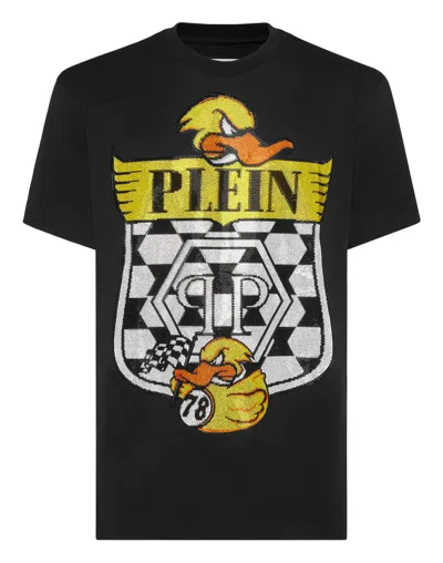 PHILIPP PLEIN T-SHIRT ROUND NECK SS TEE DUCK 1978