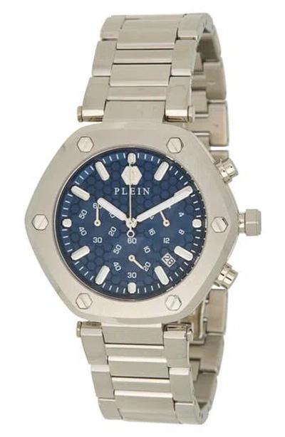 PHILIPP PLEIN PHILIPP PLEIN THE HEXAGON CHRONOGRAPH BRACELET WATCH, 42MM