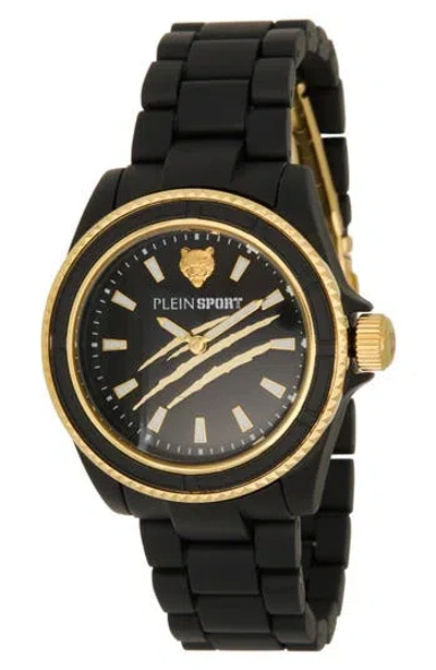 PHILIPP PLEIN PHILIPP PLEIN THE SCRATCH PLASTIC STRAP WATCH, 38MM