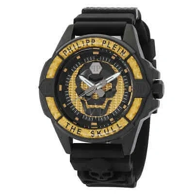 PHILIPP PLEIN PHILIPP PLEIN THE SKULL QUARTZ YELLOW DIAL MEN'S WATCH PWAAA1922