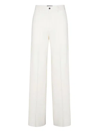 PHILIPP PLEIN WOOL WIDE-LEG TROUSERS
