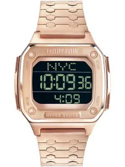 PHILIPP PLEIN WRISTWATCH PHILIPP PLEIN HYPER SHOCK PWHAA0721 STEEL GOLD ROSE CHRONO ALARM