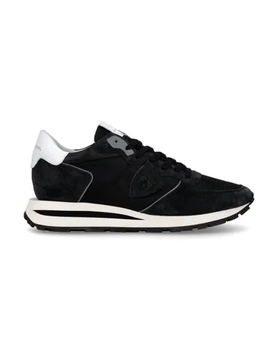 PHILIPPE MODEL MEN'S SNEAKERS PHILIPPE MODEL PARIS ♪ W006 - TROPEZ HAUTE LOW MONDOAL NOIE