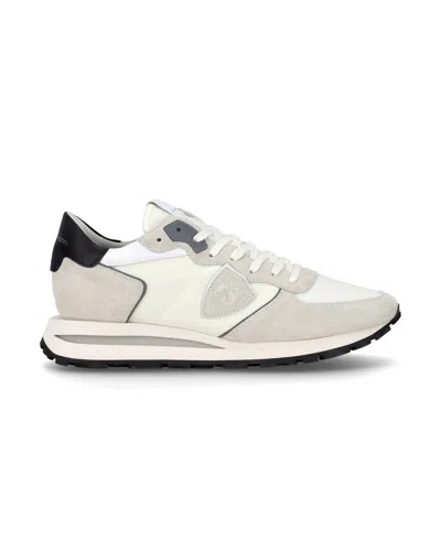 PHILIPPE MODEL MEN'S SNEAKERS PHILIPPE MODEL PARIS ♪ W007 - TROPEZ HAUTE MONDOAL BLANC