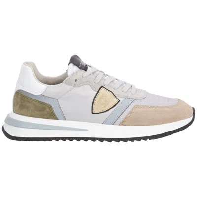 PHILIPPE MODEL PHILIPPE MODEL SNEAKER HERREN TROPEZ 2.1 TYLU-W003 GRIS - LEDER LOGO