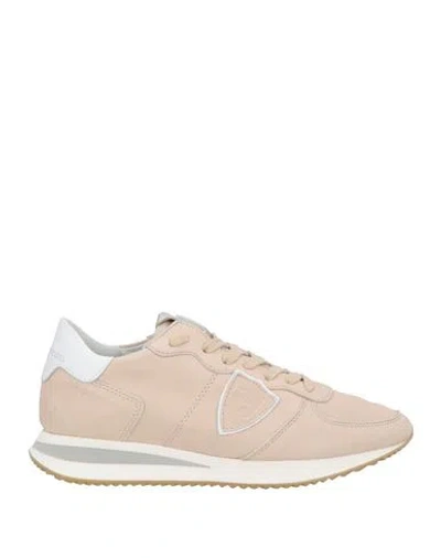 PHILIPPE MODEL PHILIPPE MODEL WOMAN SNEAKERS BEIGE SIZE 8 LEATHER