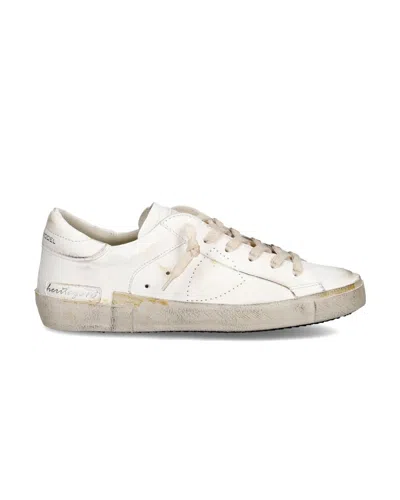 PHILIPPE MODEL WOMEN'S SNEAKERS PHILIPPE MODEL PARIS ♪ HE01 - PARIS X VINTAGE 78 BLANC