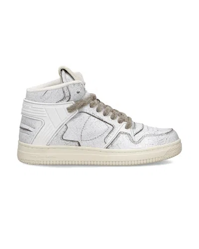 PHILIPPE MODEL WOMEN'S SNEAKERS PHILIPPE MODEL PARIS IGMD CR01 - THE BIG CRACKLE'_BLANC CR01