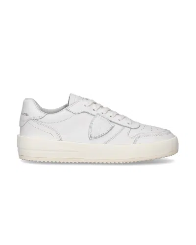 PHILIPPE MODEL WOMEN'S SNEAKERS PHILIPPE MODEL PARIS ♪ V001 - NICE LOW BLANC