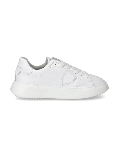 PHILIPPE MODEL WOMEN'S SNEAKERS PHILIPPE MODEL PARIS ♪ V001 TEMPLE VEAU BLANV