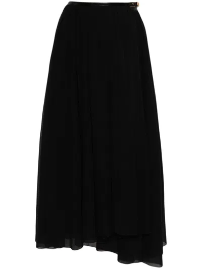 PHILOSOPHY DI LORENZO SERAFINI BELTED MIDI SKIRT