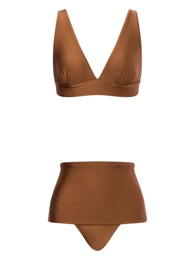 PHILOSOPHY DI LORENZO SERAFINI DRAPED BIKINI
