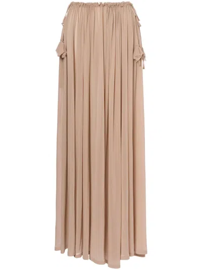 PHILOSOPHY DI LORENZO SERAFINI DRAWSTRING MAXI SKIRT