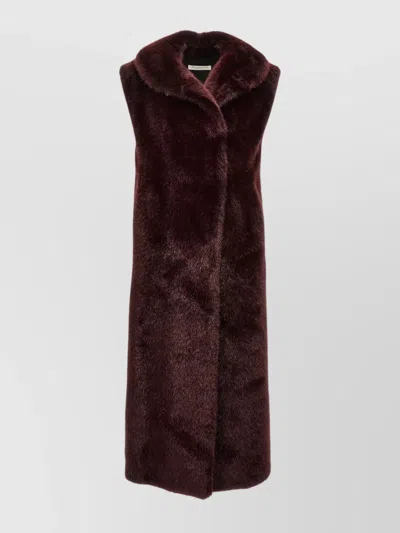 PHILOSOPHY DI LORENZO SERAFINI LONG FAUX FUR SLEEVELESS VEST