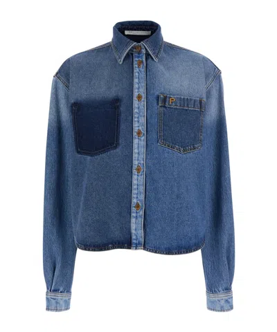 PHILOSOPHY DI LORENZO SERAFINI LONG-SLEEVED DENIM SHIRT