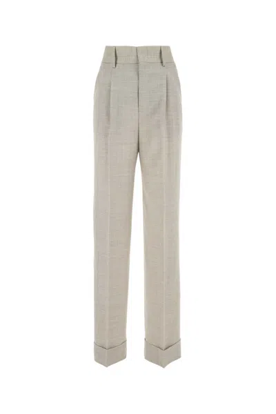 PHILOSOPHY DI LORENZO SERAFINI MELANGE SAND STRETCH WOOL BLEND PANT