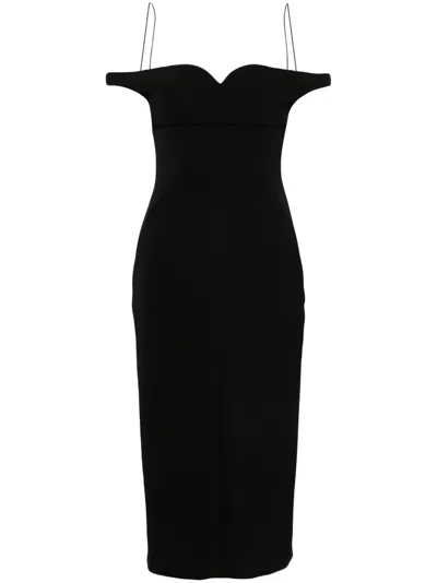 PHILOSOPHY DI LORENZO SERAFINI OFF-SHOULDER MIDI DRESS