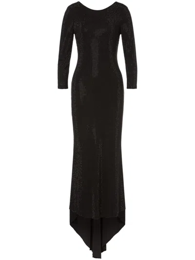PHILOSOPHY DI LORENZO SERAFINI RHINESTONE-EMBELLISHED MAXI DRESS