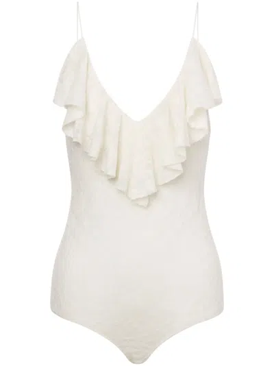 PHILOSOPHY DI LORENZO SERAFINI RUFFLE-DETAILING BODYSUIT