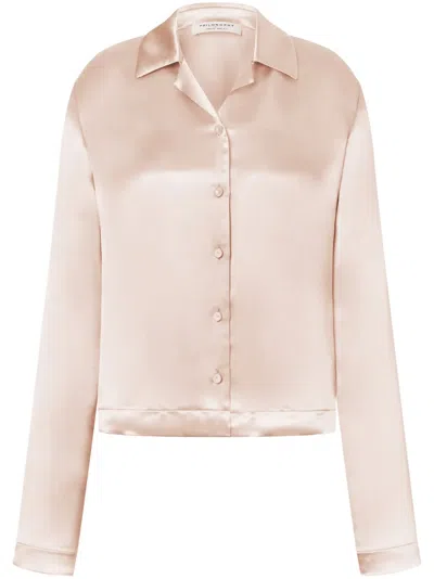 PHILOSOPHY DI LORENZO SERAFINI SATIN-FINISH SHIRT