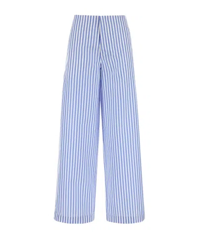 PHILOSOPHY DI LORENZO SERAFINI PHILOSOPHY DI LORENZO SERAFINI STRIPE-DETAILED POPLIN PANTS
